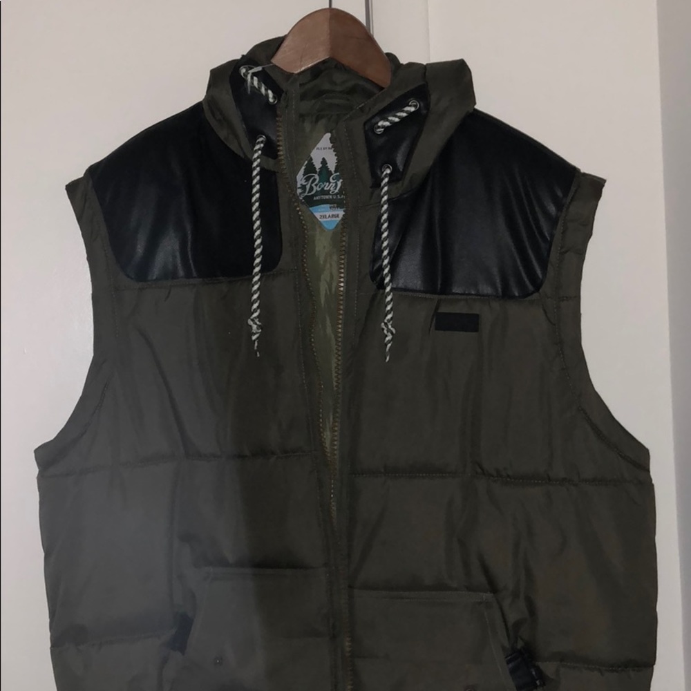 Stylish Bomber Vest with hoodie